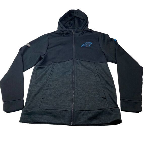 Under Armour Carolina Panthers Combine Authentic ColdGear Full-Zip Hood Jacket M - Picture 1 of 11